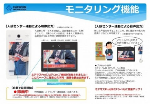 モニタリング機能