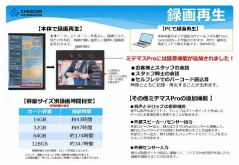 録画再生